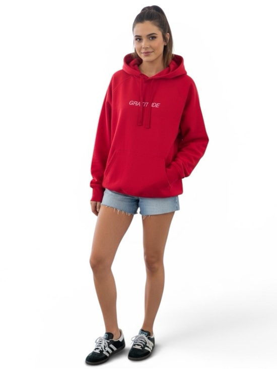 Spiritual Gangster Tops - Spiritual Gangster Cotton Hoodie Sweatshirt Hamsa Pink Red Pullover Sz M YOGA